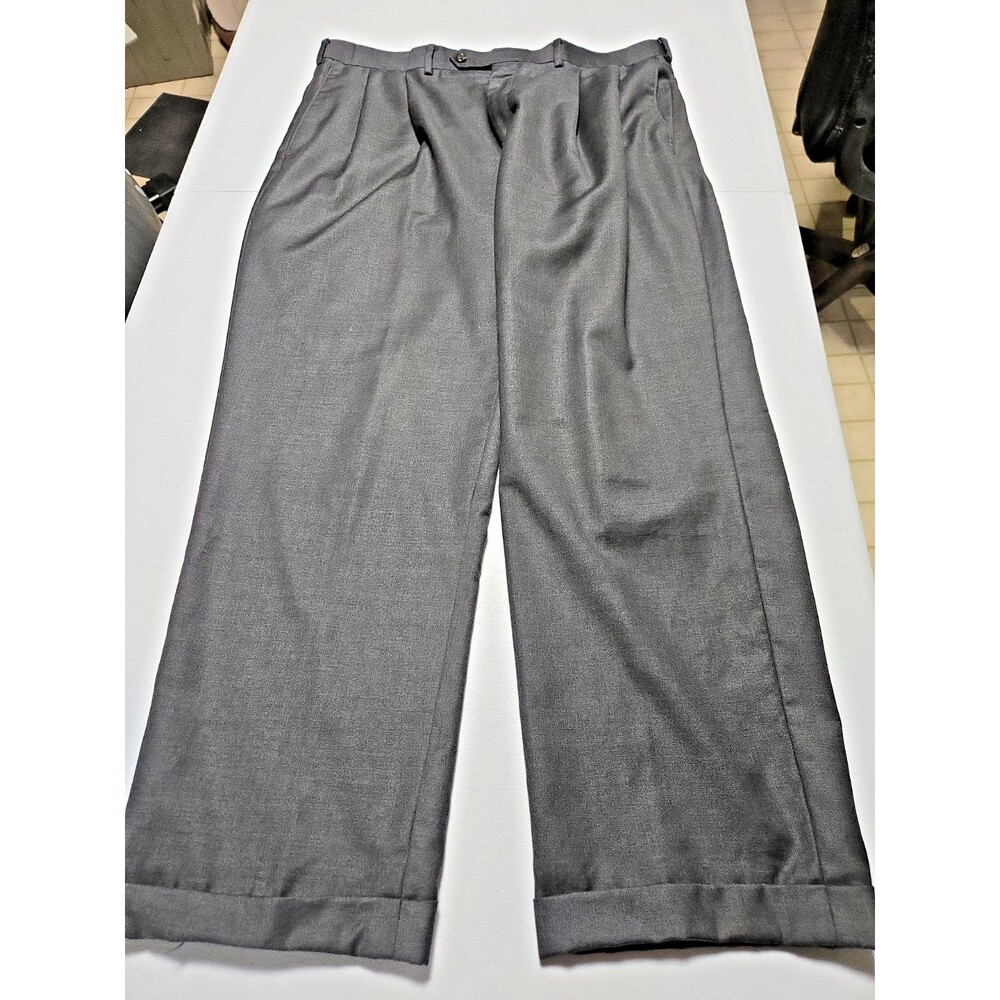 Lauren Ralph Lauren Gray Wool/Cashmere Dress Pants 38x29